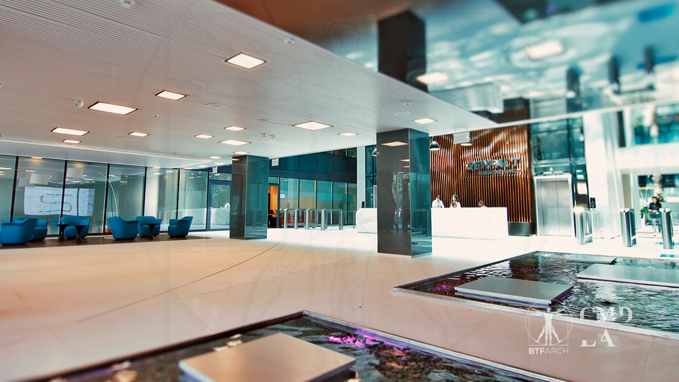 Amenajare peisagistică pentru lobby-ul Hermes Business Campus – Genpact România